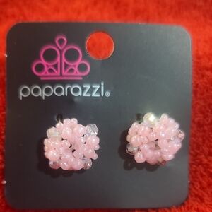 Paparazzi  Light Pink Cluster Post Earrings